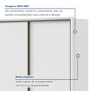 Ver imagem 4 de Guarda-Roupa Casal 3 Portas de Correr 6 Gavetas MDF 270cm Spazio Yescasa Branco
