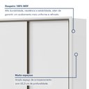Ver imagem 4 de Guarda Roupa Casal 3 Portas de Correr 6 Gavetas 270,5cm 100% MDF Spazio Yescasa