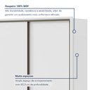 Ver imagem 3 de Guarda Roupa Casal 3 Portas de Correr 6 Gavetas 270,5cm Spazio 100% MDF