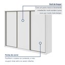 Ver imagem 6 de Guarda Roupa Casal 3 Portas de Correr 6 Gavetas 270,5cm 100% MDF Spazio Yescasa