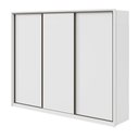 Ver imagem 3 de Guarda-Roupa Casal 3 Portas de Correr 6 Gavetas MDF 270cm Spazio Yescasa Branco