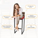 Ver imagem 4 de Kit 4 Banquetas Quadrada Junco Cappuccino para Balcão Ilha Cozinha Área Gourmet Bancada Piscina Bar