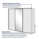 Ver imagem 5 de Guarda Roupa Casal Espelho 3 Portas de Correr 6 Gavetas 270,5cm 100% MDF Spazio Glass Yescasa