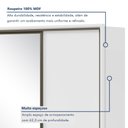 Ver imagem 4 de Guarda-Roupa Casal 3 Portas de Correr 6 Gavetas com Espelho MDF 270,5cm Spazio Yescasa Branco