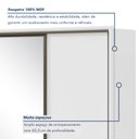 Ver imagem 3 de Guarda Roupa Casal com Espelho 3 Portas de Correr 6 Gavetas 270,5cm Spazio Glass Espresso Móveis 100% MDF