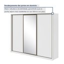 Ver imagem 7 de Guarda-Roupa Casal 3 Portas de Correr 6 Gavetas com Espelho MDF 270,5cm Spazio Branco