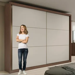 Guarda-Roupa Casal 2 Portas de Correr 6 Gavetas Toronto Plus - 11