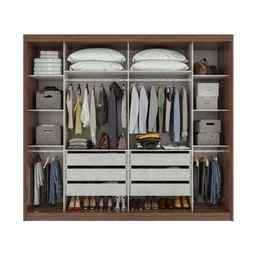 Guarda-Roupa Casal 2 Portas de Correr 6 Gavetas Toronto Plus - 2