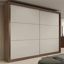 Ver imagem 1 de Guarda-Roupa Casal 2 Portas de Correr 6 Gavetas Toronto Plus