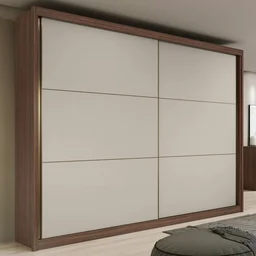 Guarda-Roupa Casal 2 Portas de Correr 6 Gavetas Toronto Plus - 1