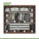 Ver imagem 6 de Guarda-Roupa Casal 2 Portas de Correr 6 Gavetas Toronto Plus