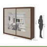 Guarda-Roupa Casal com Espelho 2 Portas 6 Gavetas Toronto Plus Espresso Móveis - 4