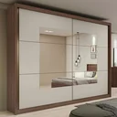 Ver imagem 1 de Guarda-Roupa Casal com Espelho 2 Portas 6 Gavetas Toronto Plus Espresso Móveis