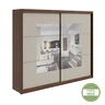 Guarda-Roupa Casal com Espelho 2 Portas 6 Gavetas Toronto Plus Espresso Móveis - 6