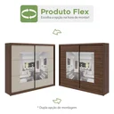 Ver imagem 3 de Guarda-Roupa Casal com Espelho 2 Portas 6 Gavetas Toronto Plus Espresso Móveis
