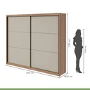 Ver imagem 5 de Guarda-Roupa Casal 2 Portas de Correr 6 Gavetas Toronto Plus
