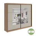 Ver imagem 6 de Guarda-Roupa Casal com Espelho 2 Portas de Correr 6 Gavetas Toronto Plus Espresso Móveis