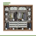 Ver imagem 5 de Guarda-Roupa Casal com Espelho 2 Portas de Correr 6 Gavetas Toronto Plus Espresso Móveis