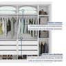 Guarda-roupa Casal 2 Portas de Correr 6 Gavetas Toronto Plus 100% MDF - 13