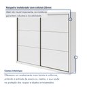 Ver mais imagens de Guarda-roupa Casal 2 Portas de Correr 6 Gavetas Toronto Plus 100% MDF