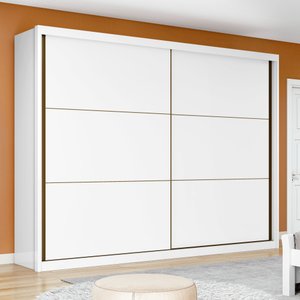 Guarda-roupa Casal 2 Portas de Correr 6 Gavetas Toronto Plus 100% MDF