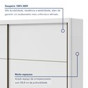 Ver imagem 7 de Guarda-roupa Casal 2 Portas de Correr 6 Gavetas Toronto Plus 100% MDF