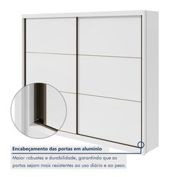 Guarda-roupa Casal 2 Portas de Correr 6 Gavetas Toronto Plus 100% MDF - 10