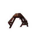 Ver imagem 2 de Banco que Vira Mesa 2 Metros para 08 Pessoas com Verniz Marítimo