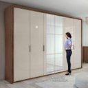 Ver imagem 5 de Guarda-Roupa Casal com Espelho 6 Portas 6 Gavetas Stylus