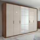 Ver imagem 1 de Guarda-Roupa Casal com Espelho 6 Portas 6 Gavetas Stylus