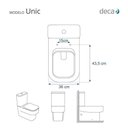 Ver imagem 3 de Tampa de Vaso Laqueado Unic Preto para Bacia Deca com Ferragem Dourada