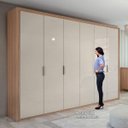 Ver imagem 5 de Guarda-Roupa Casal 6 Portas 6 Gavetas Stylus