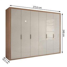 Guarda-Roupa Casal 6 Portas 6 Gavetas Stylus - 4 Guarda-Roupa Casal 6 Portas 6 Gavetas Stylus - 4