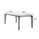 Ver imagem 4 de Conjunto: Mesa de Cozinha Londrina C/ Tampo Madeirado Canto Reto 180x90cm e 6 Cadeiras Amsterdã