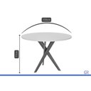 Ver imagem 3 de Mesa Cozinha Cacau Madeira c/Vidro 109cm Madeira/Off Cimol