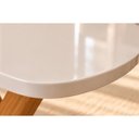 Ver imagem 6 de Mesa Cozinha Cacau Madeira c/Vidro 109cm Madeira/Off Cimol
