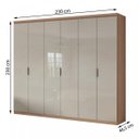 Ver imagem 4 de Guarda-Roupa Casal 6 Portas 4 Gavetas Alonzo Plus