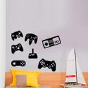 Ver imagem 1 de Adesivo de Parede Infantil Controle de vídeo-games-Medio 60x60cm