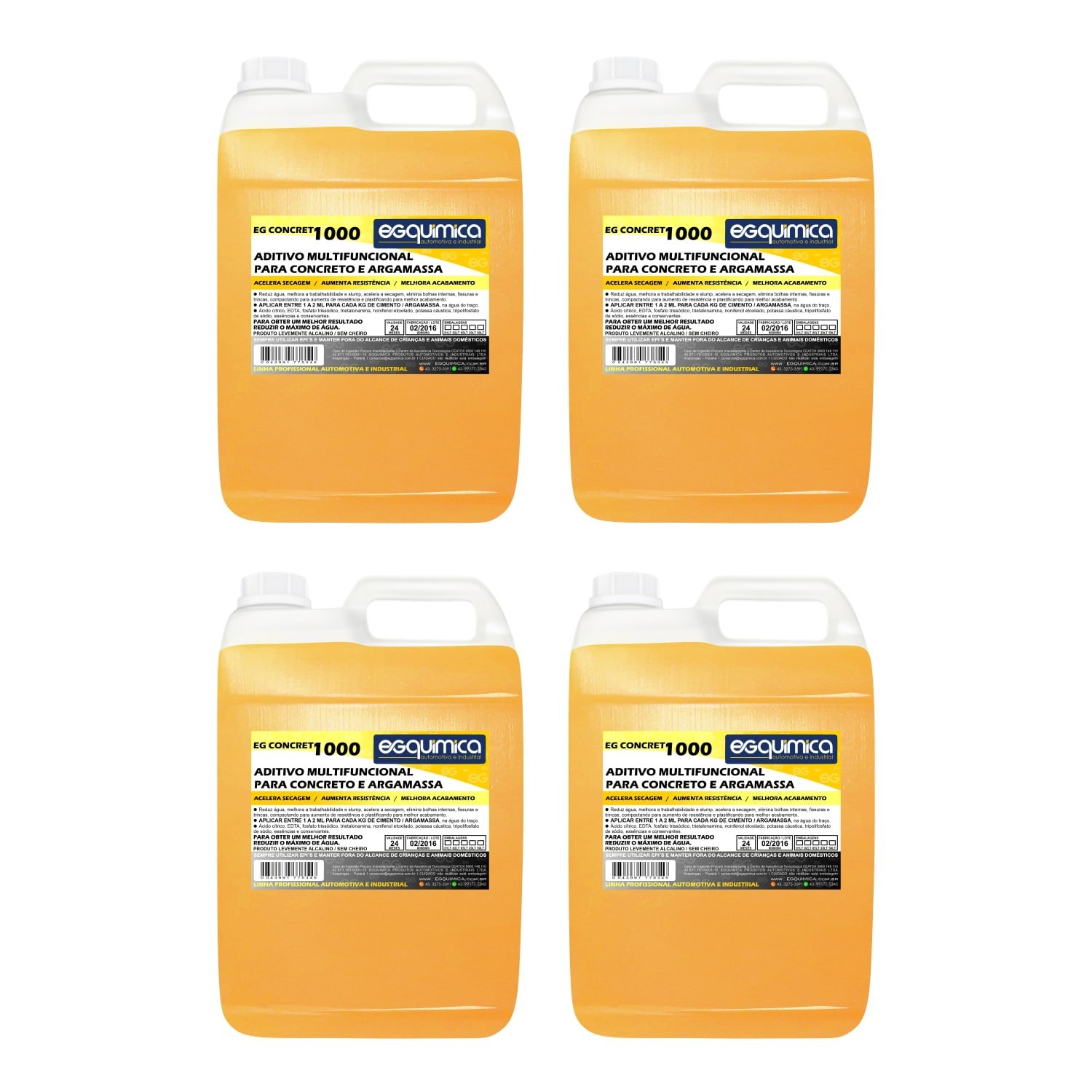 Aditivo Multifuncional Para Cimento e Argamassa Concret 20lt - 1