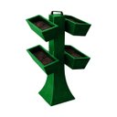 Ver imagem 1 de Kit 4 Vaso Planta Horta Grande Jardineira 50cm Floreira com Suporte Polietileno