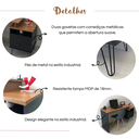 Ver imagem 4 de Conjunto Escritório Home: Escrivaninha 6088+ Gaveteiro 5903