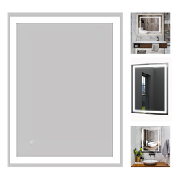Espelho Led 80x60 Retangular 48w Touch Horizontal Vertical 4200k Bivolt - 5