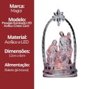 Ver mais imagens de Presépio Acrílico Cristal Iluminado Led Colorido 12cm - Magizi