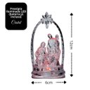 Ver imagem 3 de Presépio Acrílico Cristal Iluminado Led Colorido 12cm - Magizi