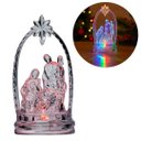 Ver imagem 1 de Presépio Acrílico Cristal Iluminado Led Colorido 12cm - Magizi