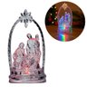 Presépio Acrílico Cristal Iluminado Led Colorido 12cm - Magizi - 1