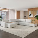 Ver imagem 2 de Sofá de Canto Chaise 5 Lugares 347cm Bristol M22 Linho Cru - Mpozenato