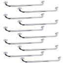 Ver imagem 1 de Barra Alça Apoio 60cm Inox Kit 10 Uni Suporte Anti Queda Acessibilidade Pcd Gestante Box Banheiro Es