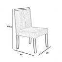 Ver imagem 2 de Cadeira Estofada Denally Luxo Infantil Castanho