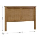 Ver imagem 3 de Cabeceira P/ Cama de Casal 1,60 Largura Madeira Maciça Pura:freijo